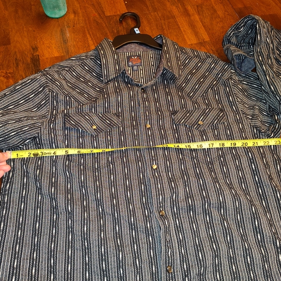 Moonshine Spirit Mens Western Pearl Snap Button Up Shirt. XL - Picture 6 of 6